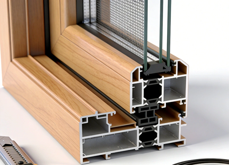 ABS-ikkuna- ja oviprofiilipuristuskone