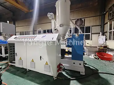 Recycled plastic lumber machine