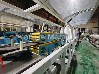 Recycled plastic lumber machine