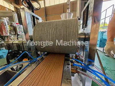 WPC online embossing machinery