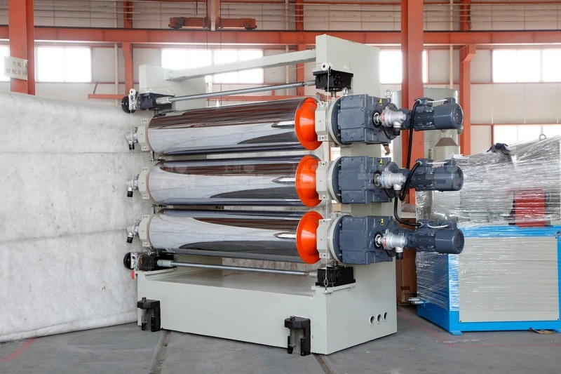three-roller calendar of HDPE board extrusion machine